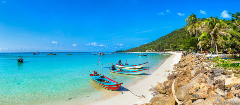 Fisherman boat on Phangan Island