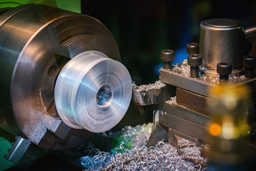 Metal Lathe at Work