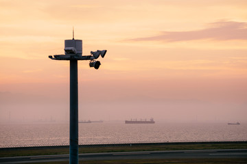 美しいセントレア空港の夕景