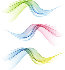 Abstract background with color waves