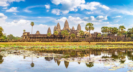 Angkor Wat temple in Cambodia - obrazy, fototapety, plakaty