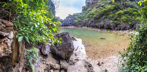 Cave in Halon bay, Vietnam