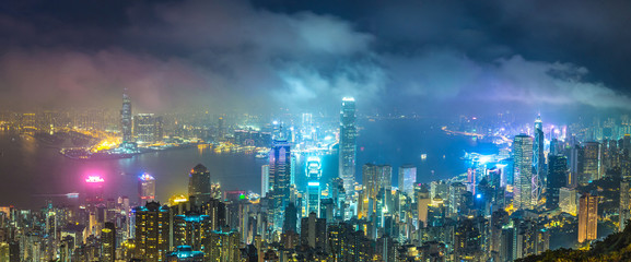 Panoramic view of Hong Kong