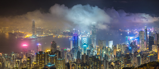 Panoramic view of Hong Kong
