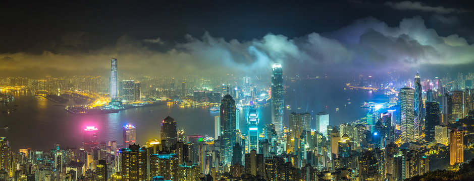 Panoramic view of Hong Kong