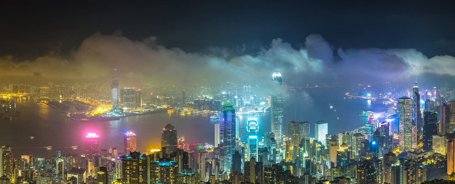 Panoramic view of Hong Kong