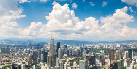 Panoramic view of Kuala Lumpur - obrazy, fototapety, plakaty