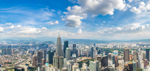 Fototapeta na wymiar Panoramic view of Kuala Lumpur