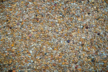 Texture washed sand background.Small sand stone of sand wall texture or sand wall background. flor background texture. wash gravel, wash stone