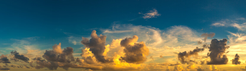 Sunset panorama at Maldives