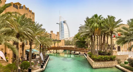 Gordijnen Burj Al arab hotel in Dubai © Sergii Figurnyi