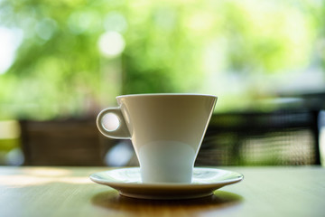 Latte Macchiato with Bokeh Background