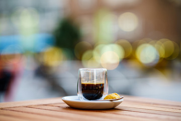 Espresso with Bokeh Background