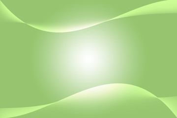 Green Curve Abstract Background