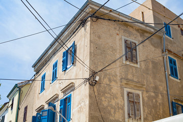 Krk island, buildings, Croatia