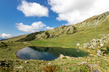 Naklejka na ściany i meble Fairy lake from the French Alps