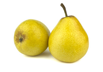 Pears isolated on white background