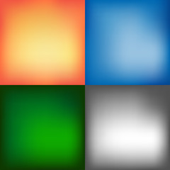 soft blurred color backgrounds - vector set. Mesh.