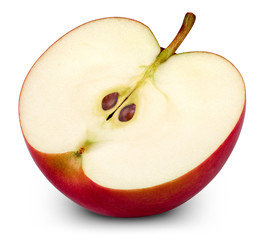 Red apple isolated on white