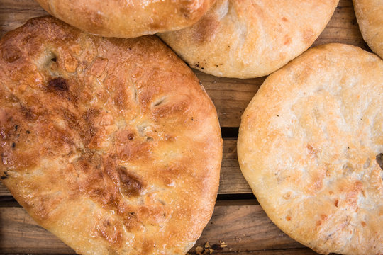 Bread of lavash, flat cake.