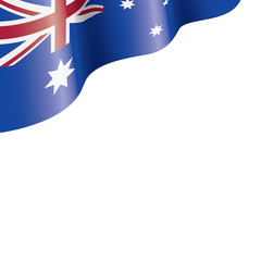 Australia flag, vector illustration on a white background.