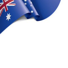 Australia flag, vector illustration on a white background.