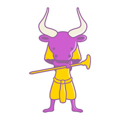 The main god of Egypt with the head of a bull