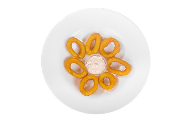 Hot appetizer before alcohol, food, isolated white