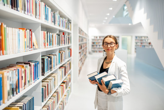 Woman At The Library