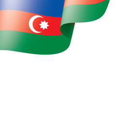 Azerbaijan flag, vector illustration on a white background