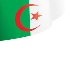 Algeria flag, vector illustration on a white background