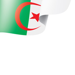 Algeria flag, vector illustration on a white background