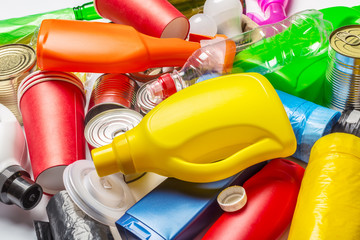 Eco concept on table background top view