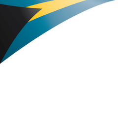 Bahamas flag, vector illustration on a white background
