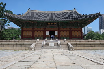 Deoksugung Palace in the city of Seoul in South Korea 