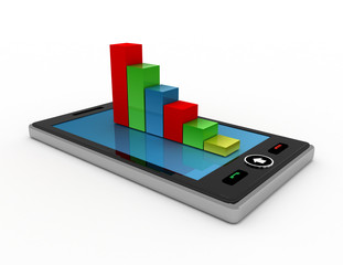 phone on white background