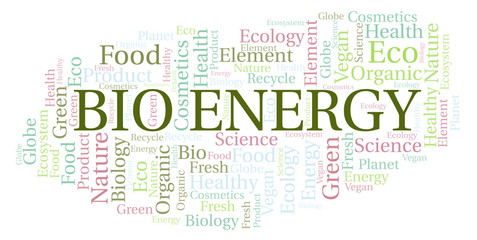 Fototapeta premium Bio Energy word cloud.