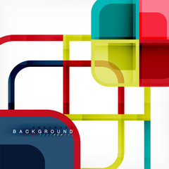Abstract background, square shapes geometric composition