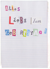 Alles Liebe zum Geburtstag