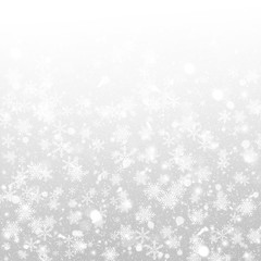 Winter Holiday Background With Snowflakes