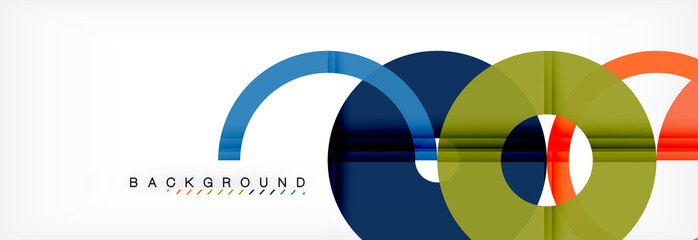 Obraz premium Geomtric modern backgrounds, rings abstract template