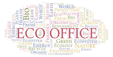 Eco Office word cloud.