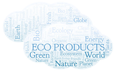 Fototapeta premium Eco Products word cloud.