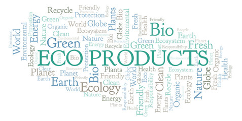 Eco Products word cloud.