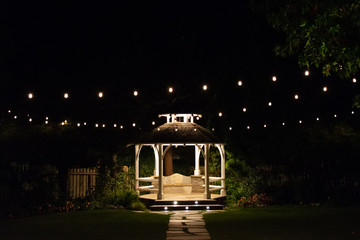 Gazebo Lights at Night