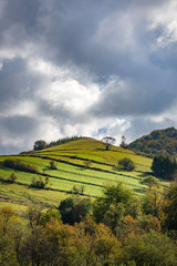 Obraz premium Bieszczady mountains at autumn, Podkarpackie, Poland