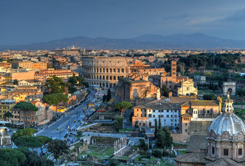 Fototapeta na wymiar Colosseum - Rome, Italy