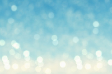 Fototapeta premium Winter christmas sky with falling snow background