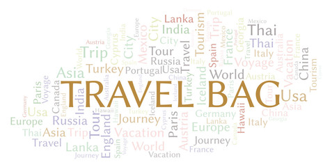 Travel Bag word cloud.