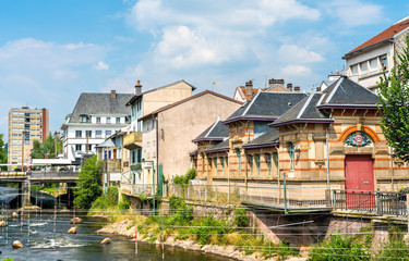 Typical french buildings in Epinal, France